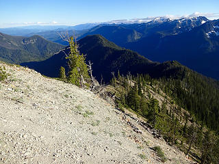 Almost back to the lookout site and my camp. This turned out to be a 12-hour day.