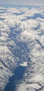 Aerial lake chelan