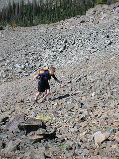 Dancing with the talus on the slopes of Big Craggy