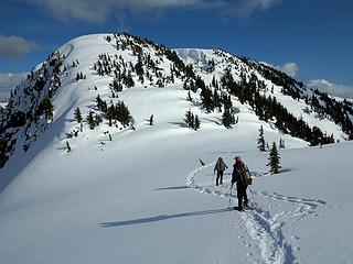 Finally heading up to Sourdough summit