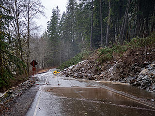 Landslide from the upstream side