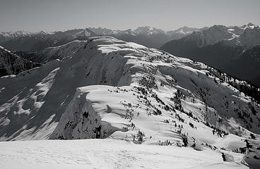 Stetattle Ridge in Black and White (again)