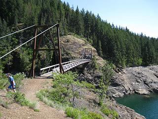 taking a little hike to inspect the bridges