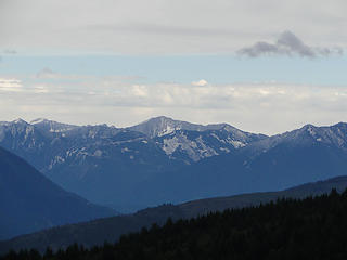 Views from stairs below West Tiger 3 summit.