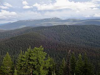 The long ridge of Monumental Buttes.