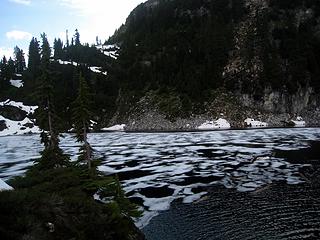 partially frozen cub lake