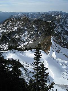 looking down from the lookout