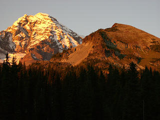 Sunset on Rainier & Pyramid