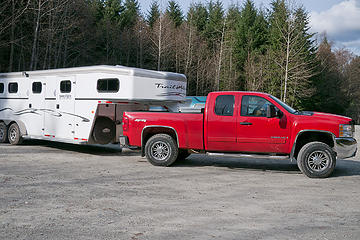 Horses- no concern over low carbon footprint! Oyster Dome via Blanchard, 3/29/13, Bellingham WA