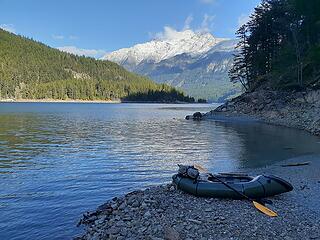 Taking out near Ross Dam