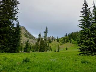 view of Wolfhead from camp