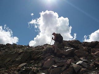 Bob near summit of Highchair