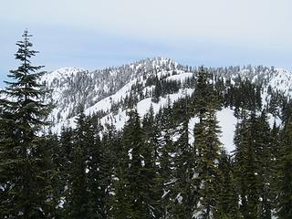 Salvation summits, true summit on left