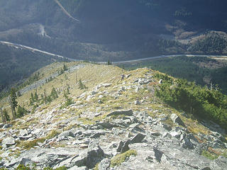 The ridgeline up