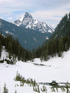 Mt Thomson And Lower Hardscrabble Lake From Trail To Upper Hardscrabble Lake