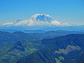 Mt. Ranier telephoto from Mt. Defiance