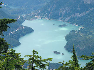 Gorge Lake, Diablo Lake And Highway 20 From Northwest Ruby Ridge