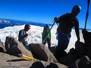 dudes arriving on summit