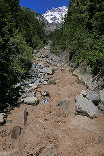 16. swollen South Puyallup river