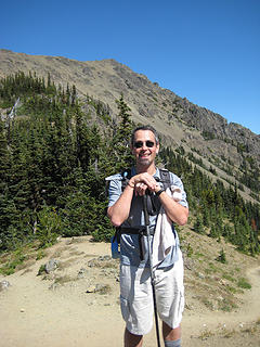 23a - Me at Marmot Pass with Buckhorn Mountian in the distance