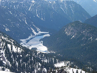 Lake Dorothy And Marlene Lake From East Shoulder Of Big Snow Mtn