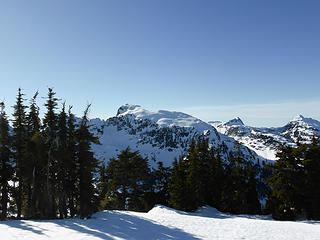Iron Cap Mountain, with Big Snow and Wild Goat Peak immediately to the right