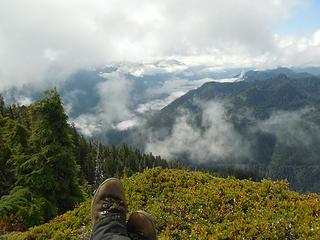 Lake Wynoochee in the distance