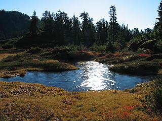 Frozen Tarn Along Trail to Goat Flats