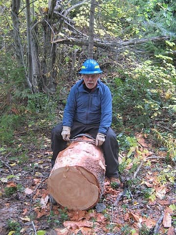 Work on a Sill log