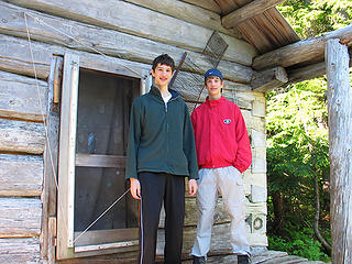 Andy And Mark At Eagle Lake Cabin