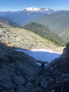 Cyrus mid gully. Would've been fun without all the fall line management. Photo by Adrienne