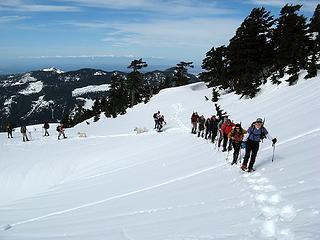 Heading up from Persis Tarns