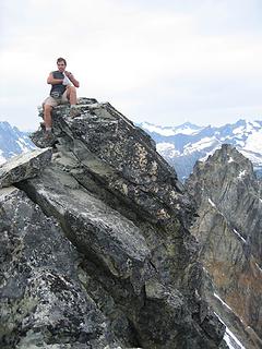 Black Peak summit. Ed's second time that day, our first.