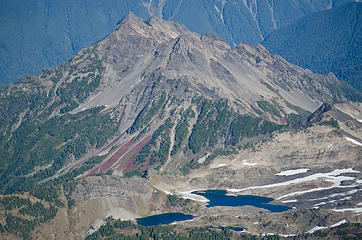 Lakes of the Gods & Ridge of the Gods, from SW