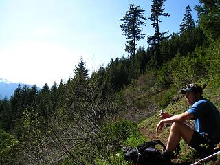 mike soaking in the gorgeous views to the south