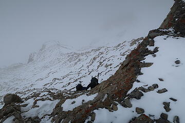 Robinson and Selena coming up the crux