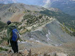 Trail to Lk. Ann in sight