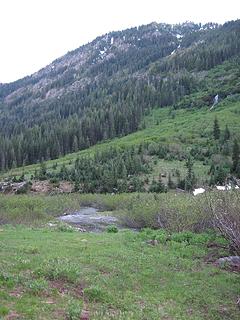 view from campsite