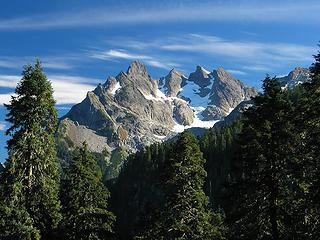 Looking Back to 3 Fingers from Trail