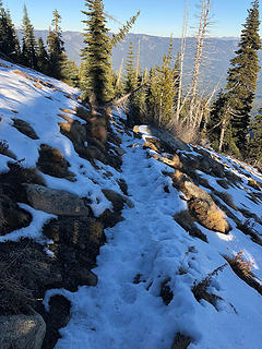 Trail to Dirtyface Peak  11/17/18