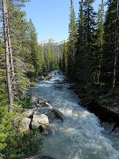 Slim Creek at the cable crossing