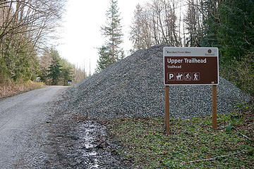 Upper parking Blanchard.  No facilities. 
Oyster Dome via Blanchard, 3/29/13, Bellingham WA