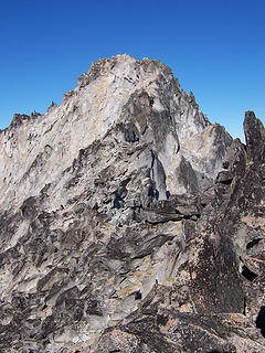 Mt. Stuart's summit from the False summit.