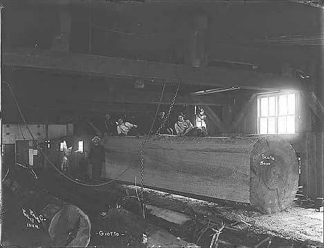 Grotto sawmill 1911; Lee Pickett