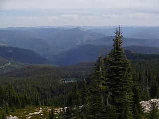 Snow Peak in the distance. A lookout still sits on that summit.