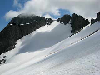 Cache Col (center) and Gunsight Notch (right)