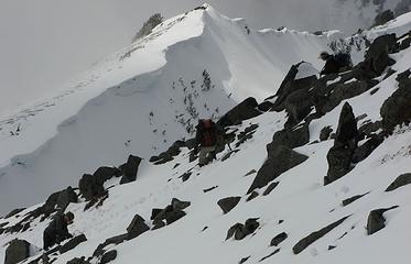 Dicey, Yana, and Cartman on the ridge