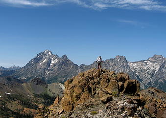 Joe on the ridge just below Earl.