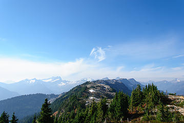 looking up Stetattle Ridge