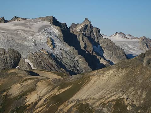 TenPeak and my camp was the flat area below